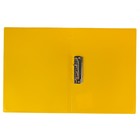 Папка с боковым зажимом A4 Erich Krause CLASSIC, желтая, корешок 17мм, толщина 500мкм, вместимость 100 листов - Фото 2