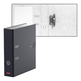 Папка-регистратор А4, 70 мм, ErichKrause Work Inside, собранная, ламинированная, черная