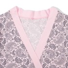 Комплект женский (халат, майка, шорты) Узор цвет розовый, р-р 52 - Фото 2