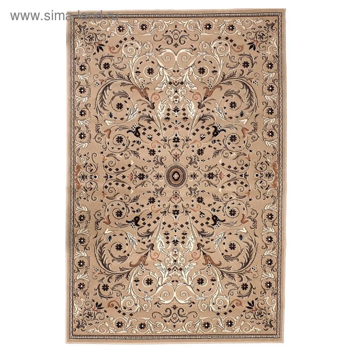 Ковер Кашемир прямоугольный 200*300 см, 50164/55, ПП 100%, джут - Фото 1