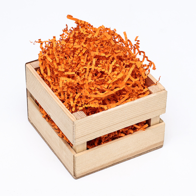 Наполнитель бумажный для подарков, оранжевый, 50 г