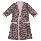 Комплект женский (халат, сорочка) "Двойка для кормящих" цвет розовый, р-р 54 - Фото 4