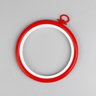 Пяльцы для вышивания с подвесом, пластиковая, d=9/11.5 см, МИКС - Фото 2
