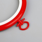 Пяльцы для вышивания с подвесом, пластиковая, d=9/11.5 см, МИКС - Фото 3