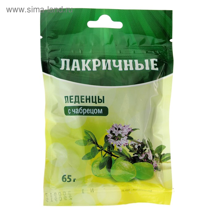 Леденцы лакричные «Чабрец» от кашля - Фото 1