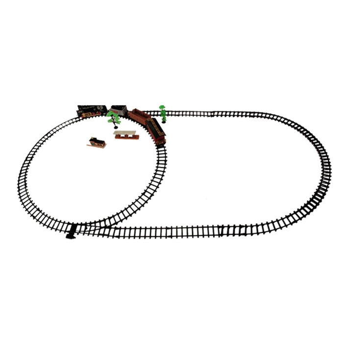 Железная дорога «Классика», радиоуправление, свет и звук, с дымом, работает от аккумулятора - фото 1898092704