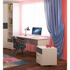Стол письменный «Сити 51», с тумбой выкатной 1104×604×750 мм, цвет сосна карелия / чёрный глянец - Фото 2