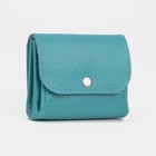 Кошелёк монетница на кнопке, цвет бирюзовый - Фото 1