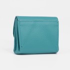 Кошелёк монетница на кнопке, цвет бирюзовый - Фото 2