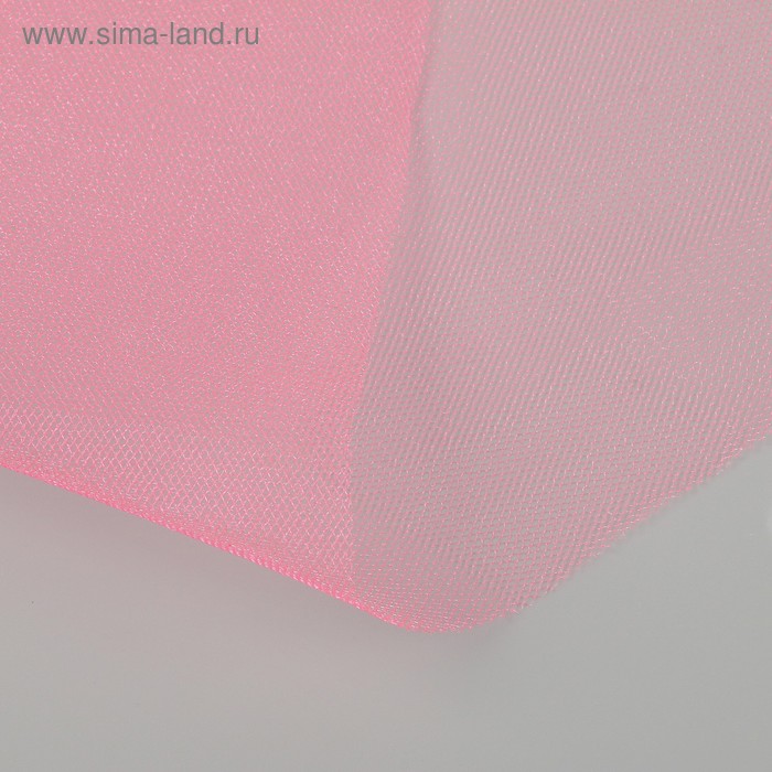 Фатин для свадебного декора, 0,5х0,5 м, ярко-розовый - Фото 1