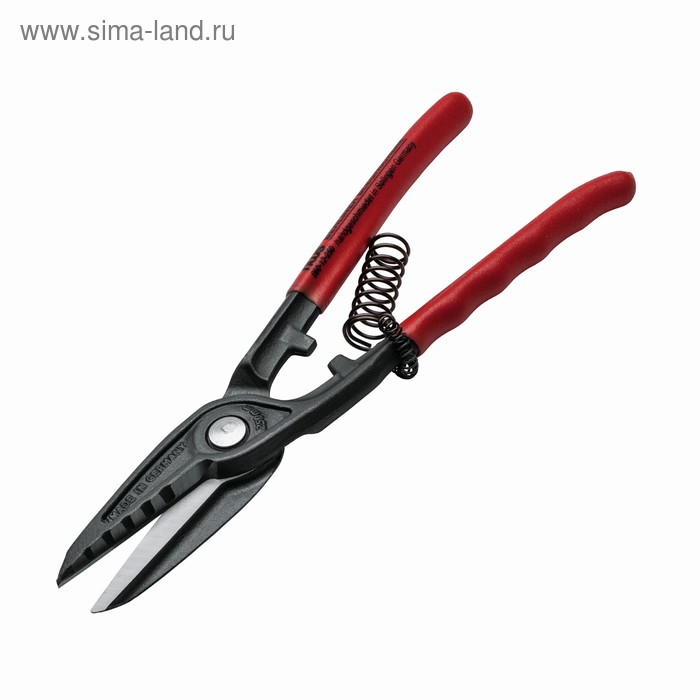 Ножницы для резки металла NWS 060-12-250, 250 мм, длинные, прямая резка - Фото 1