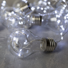 УЦЕНКА Гирлянда «Нить» 3 м, 10 пластиковых лампочек, 100 LED, 12 В, свечение белое - Фото 3