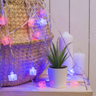 УЦЕНКА Гирлянда «Нить» 5 м, с насадками «Кубик тающий», серебристая нить, 20 LED, 220 В, мигание, свечение мульти - Фото 5