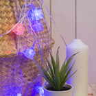 УЦЕНКА Гирлянда «Нить» 5 м, с насадками «Кубик тающий», серебристая нить, 20 LED, 220 В, мигание, свечение мульти - Фото 7