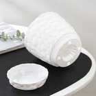 Горшок с поддоном «Камни», 1.4 л, белый - Фото 3