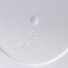 Горшок для цветов с поддоном «Камни», 2.6 л, пластиковый, белый - Фото 5