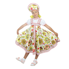Русский народный костюм "Хохлома", платье, кокошник, цвет белый, р-р 34, рост 134 см - Фото 1