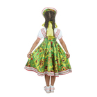 Русский народный костюм "Хохлома", платье, кокошник, цвет зелёный, р-р 28, рост 98-104 см - Фото 2