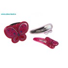 набор для волос цветной "Блескучка" 3пр бабочка (набор 6шт) - Фото 1