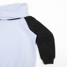 Костюм для мальчика (толстовка, брюки), рост 116 см, цвет черно-белый ОЕ-103 - Фото 4