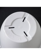 Горшок для цветов с поддоном Альтернатива «Афина», 500 мл, пластиковый, белый - Фото 7