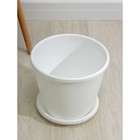 Горшок для цветов с поддоном «Альтернатива. Афина», 11 л, пластиковый, белый - Фото 2