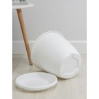 Горшок для цветов с поддоном «Альтернатива. Афина», 11 л, пластиковый, белый - Фото 3