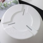 Горшок для цветов с поддоном «Альтернатива. Афина», 5.5 л, пластиковый, белый - Фото 4