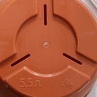 Горшок для цветов с поддоном «Альтернатива. Афина», 5.5 л, пластиковый, коричневый - Фото 5