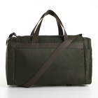 Сумка спортивная мужская на молнии, 3 наружных кармана, средний размер, цвет хаки - Фото 2