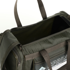 Сумка спортивная мужская на молнии, 3 наружных кармана, средний размер, цвет хаки - Фото 3