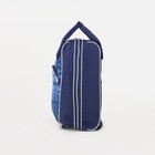 Чемодан малый 20" с сумкой, отдел на молнии, наружный карман, цвет синий - Фото 3