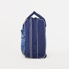 Чемодан малый 20" с сумкой, отдел на молнии, наружный карман, цвет синий - Фото 5