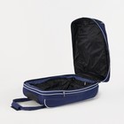 Чемодан малый 20" с сумкой, отдел на молнии, наружный карман, цвет синий - Фото 6