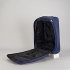 Чемодан малый на молнии, 1 отдел, наружный карман, цвет синий - Фото 6
