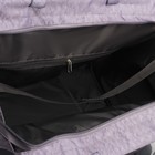 Сумка дорожная, отдел на молнии, наружный карман, длинный ремень, цвет тёмно-серый - Фото 5