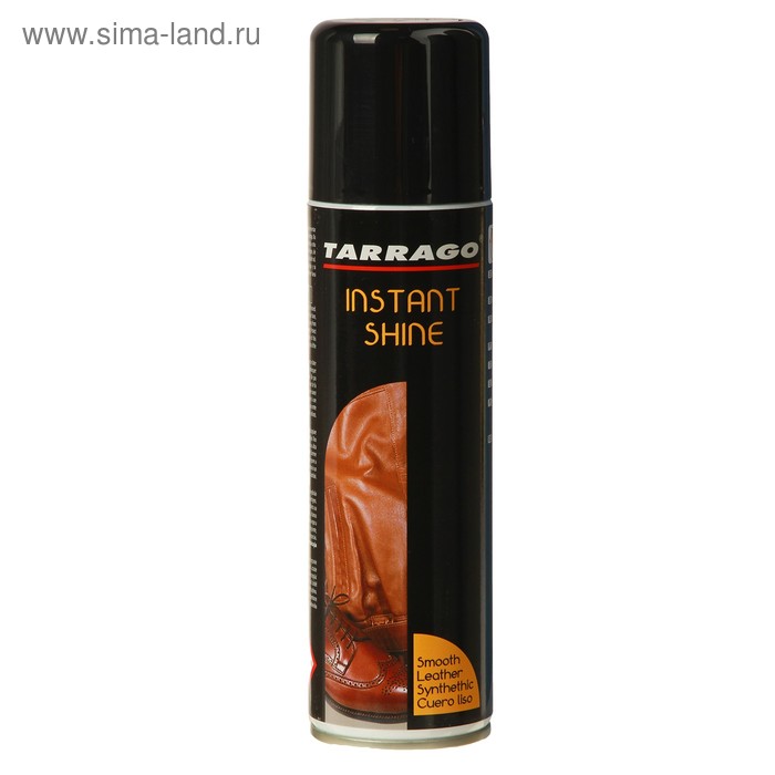 Полироль для гладкой кожи Tarrago Instant Shine, аэрозоль, 250 мл - Фото 1