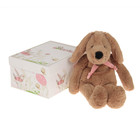 Мягкая игрушка "Собака", цвет светло-коричневый/розовый, 40 см - Фото 1