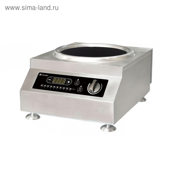 Плитка индукционная Gemlux GL-IC5100WPRO, 500 Вт, 1 конфорка, таймер, серебристая - Фото 1