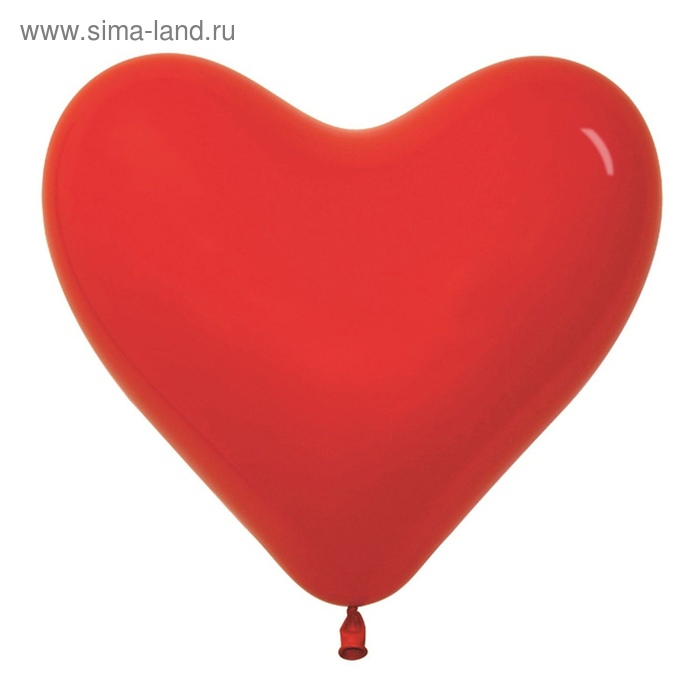 Шар латексный 12" "Сердце", пастель, набор 50 шт., цвет красный - Фото 1