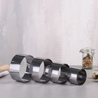 Набор форм для выпечки и выкладки «Круг», d=10 см, h=5 см, нержавеющая сталь, 4 шт. - Фото 1