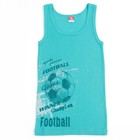 Майка для мальчика, рост 146 см, цвет бирюзовый - Фото 1