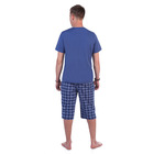 Комплект мужской (футболка, шорты) 886 цвет индиго, р-р 46 - Фото 2