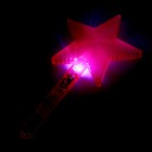 Палочка световая «Звезда», цвет розовый - фото 8359139