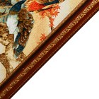 Гобеленовая картина "Павлины охра" 40*75 см  рамка микс - фото 8831637