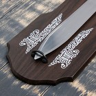 Панно на стену «Макет оружия: сувенирный меч на планшете. Голова дракона», декор настенный, резное лезвие - Фото 3