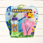 Аквапесок "Веселая ферма", набор: песок зеленый 100 гр, гидрогель 15 гр, лопатки, игрушки - Фото 1