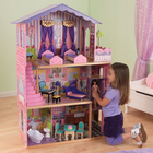 Домик кукольный деревянный KidKraft «Особняк мечты», трёхэтажный, с мебелью - фото 50899595
