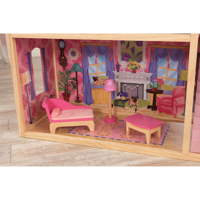 Домик кукольный деревянный KidKraft «Кайла», трёхэтажный, с мебелью - фото 1908348923