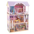 Трёхэтажный дом из дерева для Барби «Кайли», 10 предметов мебели - Фото 2